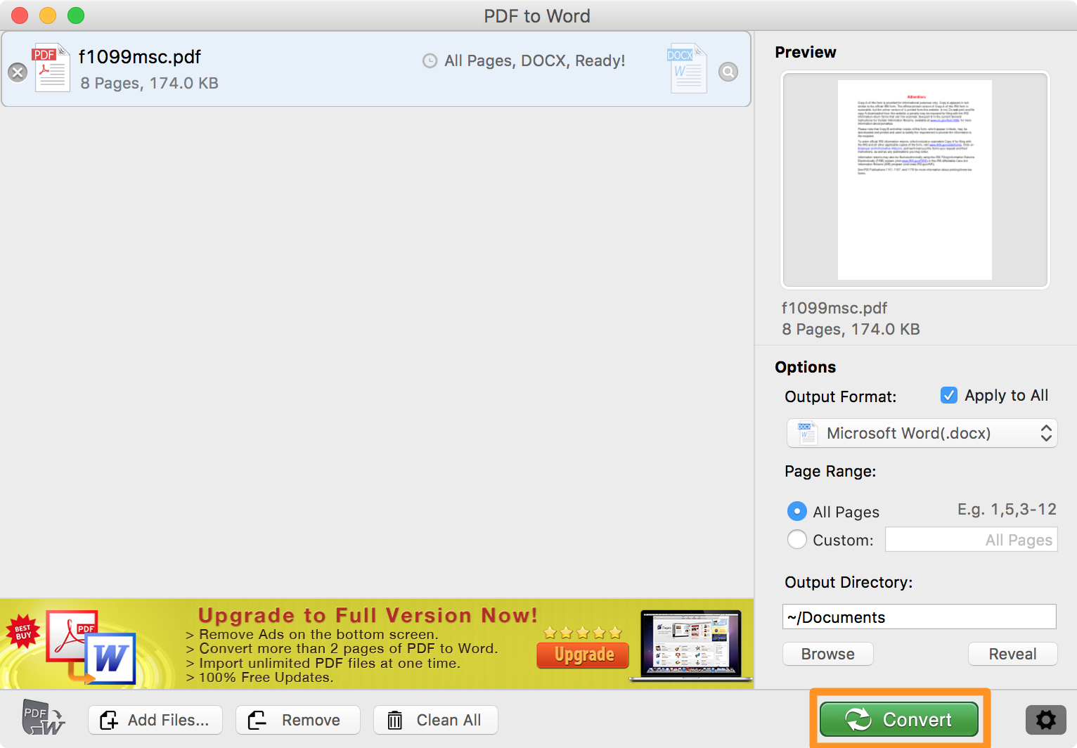 convert pdf to word software for mac